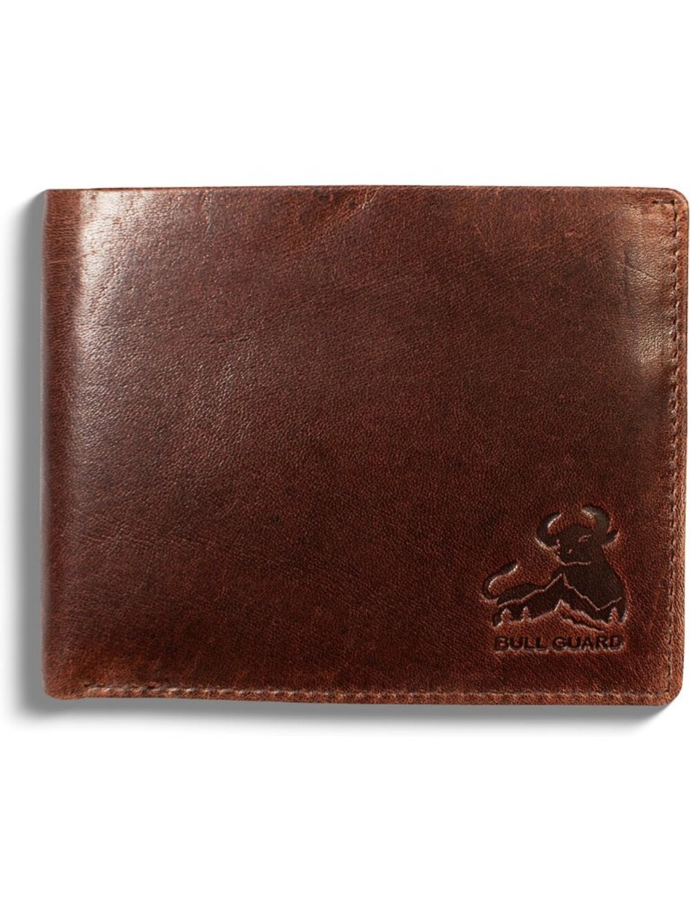 Men's RFID Blocking Leather Wallet - Durable Bifold with 11 Card Slots & ID